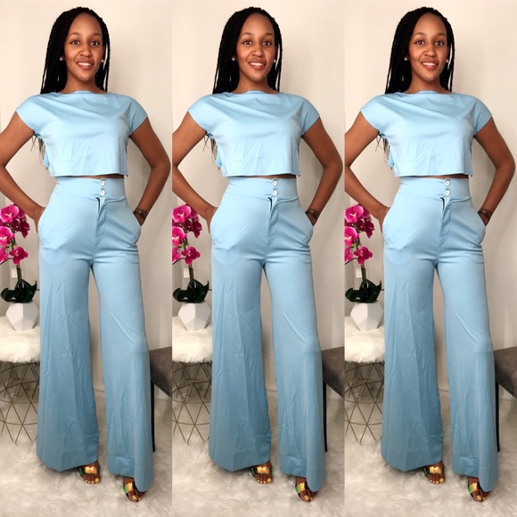 Other - 🔥💙Powder Blue 2PIECE Pants Set!💙🔥